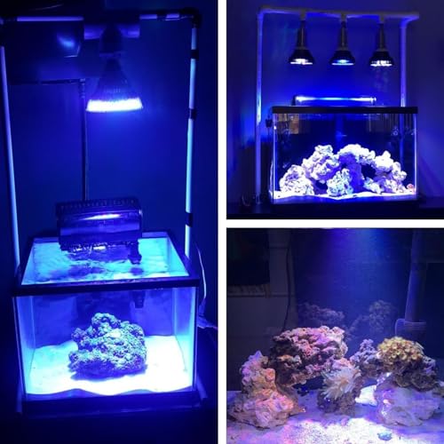 LED Aquarium Lights Bulb, 18W Saltwater Fish Tank Light Full Spectrum Aquatic Plants Grow Lamp Refugium Light - Image 3