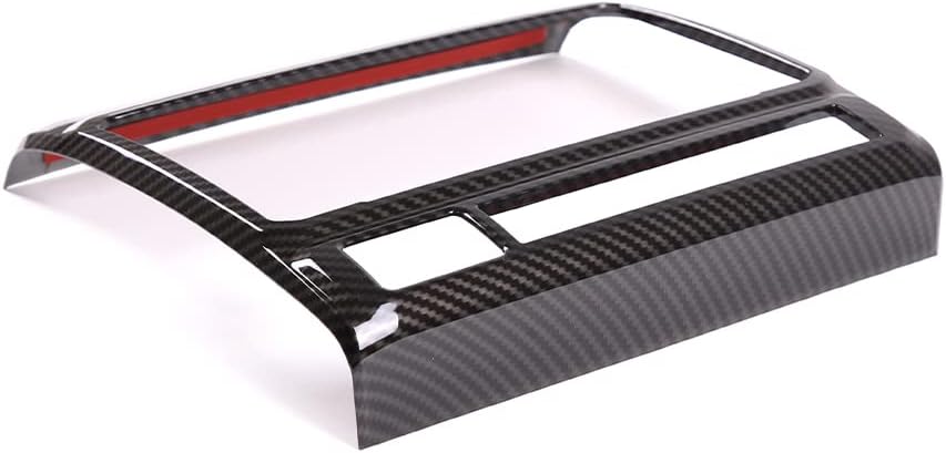 ABS Central Navigation Screen Panel Frame,Center Console GPS Screen Panel Frame Trim for Toyota Tacoma 2011 2012 2013 2014 2015 Interior Trim (Black Carbon Fiber) image 2