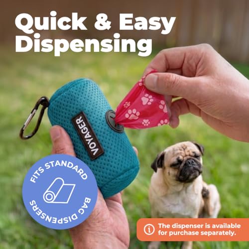 Image of Best Pet Supplies Dog Poop Bags for Waste Refuse Cleanup, Doggy Roll Replacements for Outdoor Puppy Walking and Travel, Leak Proof and Tear Resistant, Thick Plastic - Red, 240 Bags