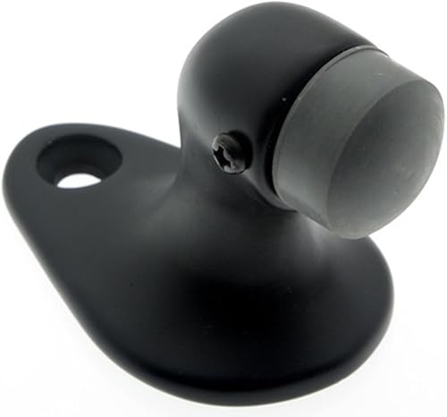 Miniatura 2 de idh by St. Simons 13014-015 Tope de puerta de cuello de cisne de gran parada de latón macizo genuino de calidad profesional, níquel satinado