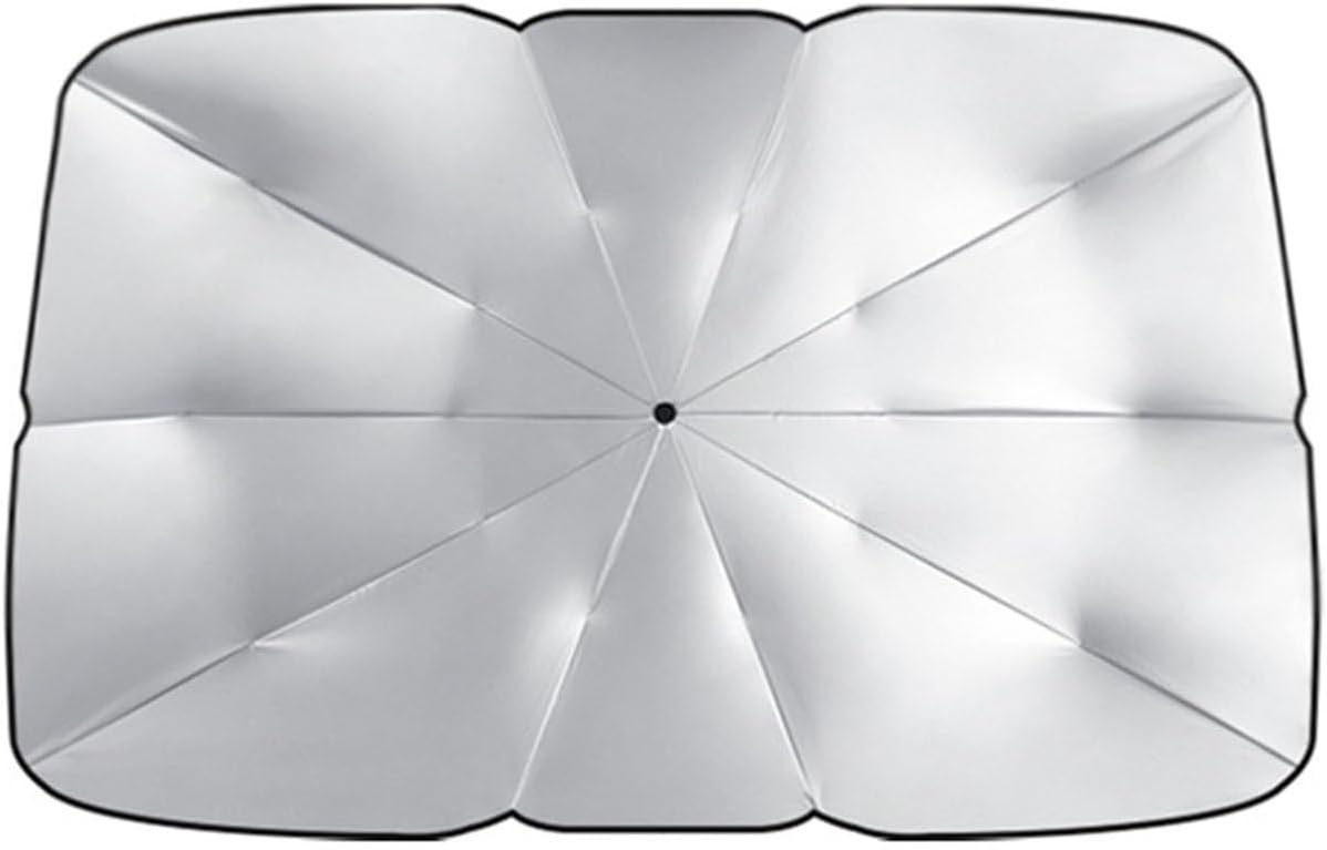 Car Windshield Sunshade for Mitsubishi Pajero Xpander Mirage Pajero Colt Lancer Eclipse Cross Lancer Evolution, Car Windscreen Sun Shade, Foldable Front Window Sunshades, Windshield,140 * 79CM