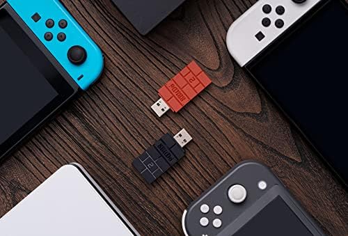 8Bitdo Wireless USB Adapter 2, Bluetooth Switch Controllers Adapter for Xbox Series, Joycons, Switch Pro, PS5, PS4, PS4 Pro, PS3 on Switch, PC, Android, Raspberry Pi, Retrofreak (Black)