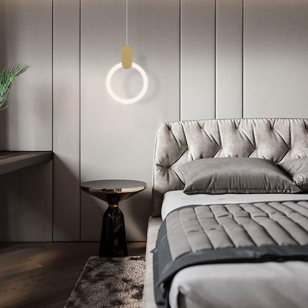 Acrylic Adjustable Hanging Height Led Chandelier Hanging Modern LED Pendant Ceiling Light Fixture Compatible with Kitchen Island Living Room Bedroom, Ceiling Pendant Lighting