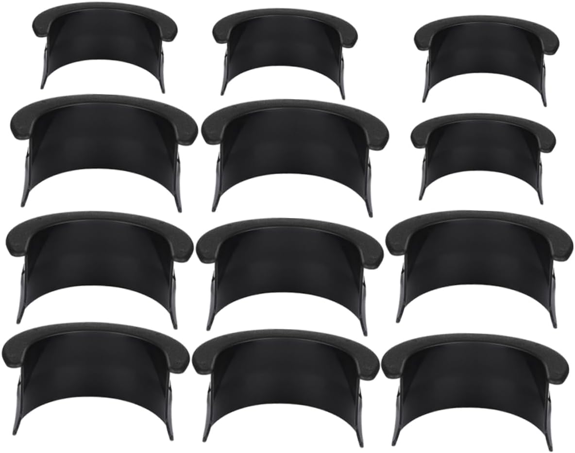 12Pcs Billiard Pool Table Pocket Liners Durable Plastic Drop Liners for Enhanced Gameplay and Protection Reduces Noise and Vibration