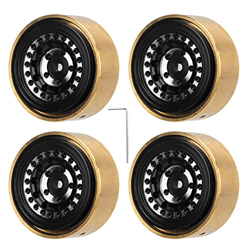 RC Beadlock Hubs Estável Fácil Instalação RC Beadlock Roda Alta Resistência 4pcs Aparência Legal par