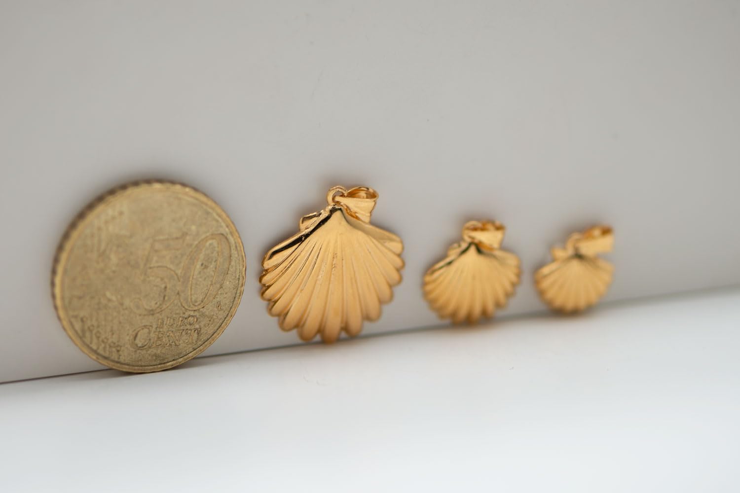 Colgante Concha Camino de Santiago Chapado Oro 18K