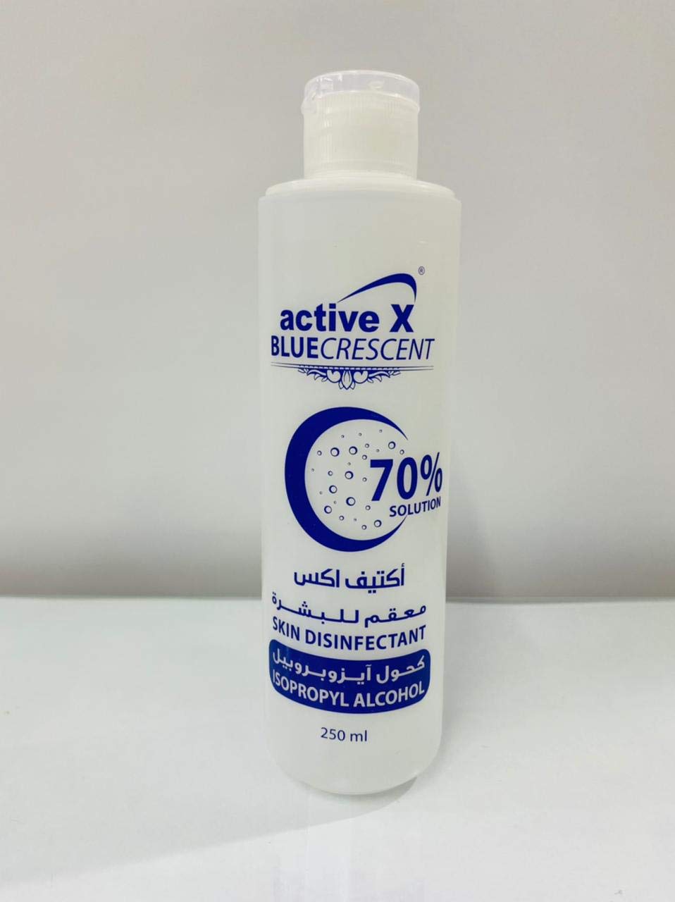 ActiveX Blue Crescent isopropyl alcohol disinfectant 250ml