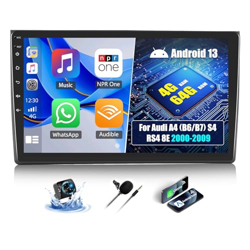 Autoradio Audi A4 B6 tactile avec GPS et caméra de recul pour stationnement facile