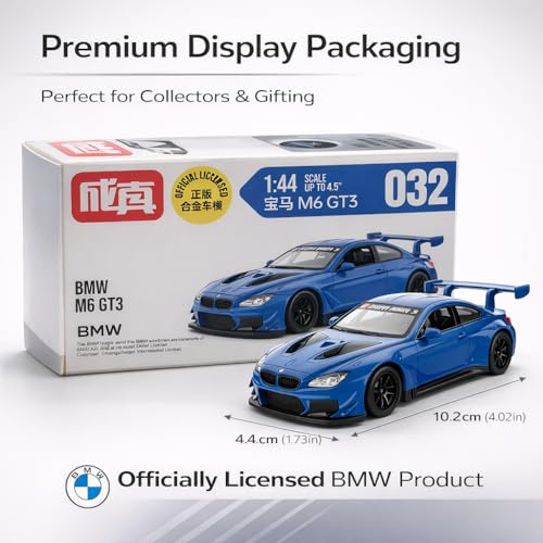 Image of Wizplex MSZ Official Licensed BMW M6 GT3 Diecast Model Car 1:43 Scale | Premium Metal Motorsport Collectible Replica | Display Showpiece & Gift for Car Lovers