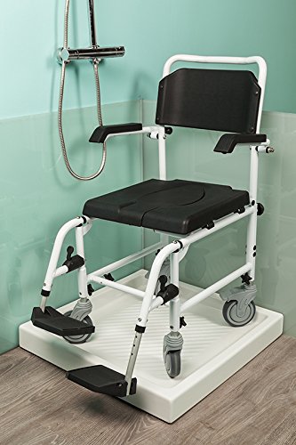 Silla de ruedas para ducha con WC