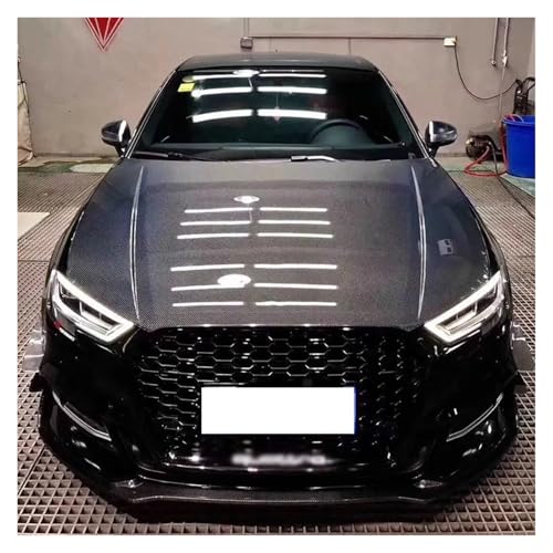 Capó de motor de fibra de carbono Audi A3 S3 RS3 2017-2019 nuevo 6