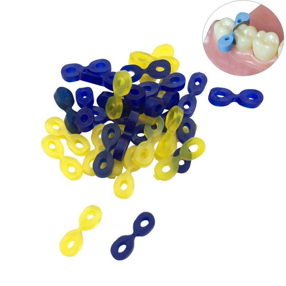 100 Cunei In Gomma Elastici Per Ortodonzia &ndash; Rotazione E Sbiancamento Denti