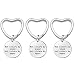 3PCS Sister Gifts Key Chain Women for Family Best Friend Gifts Not Sisters by Blood But Sisters by Heart