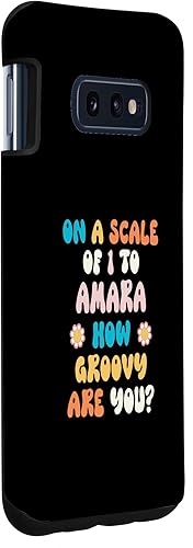 Miniatura 3 de Galaxy S10e AMARA Cute Retro Girls Groovy AMARA Personalized Name Case