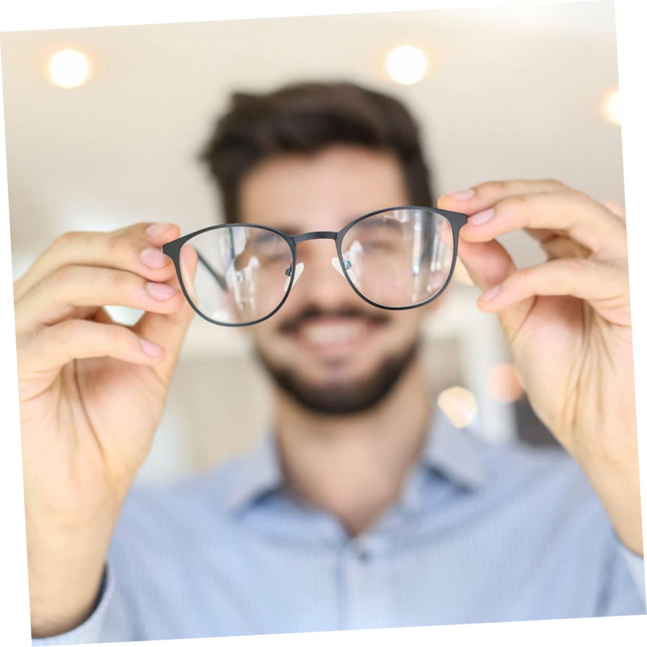 Healeved 200pares Almohadillas De Silicona Para Gafas De Repuesto Antideslizantes y Ajustables Compatibles Gafas Sol Mejoran La Comodidad