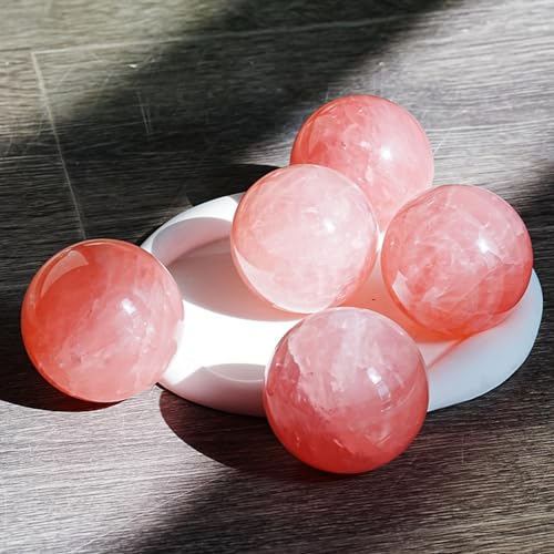 Boule de cristal 85mm polie en pierre brute avec socle pour décoration - 3