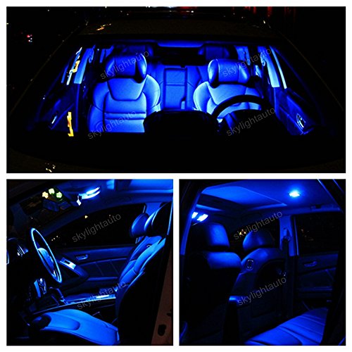 skylightauto 15pcs LED Premium Blue Light Interior Package Deal for GMC Terrain 2015-2017