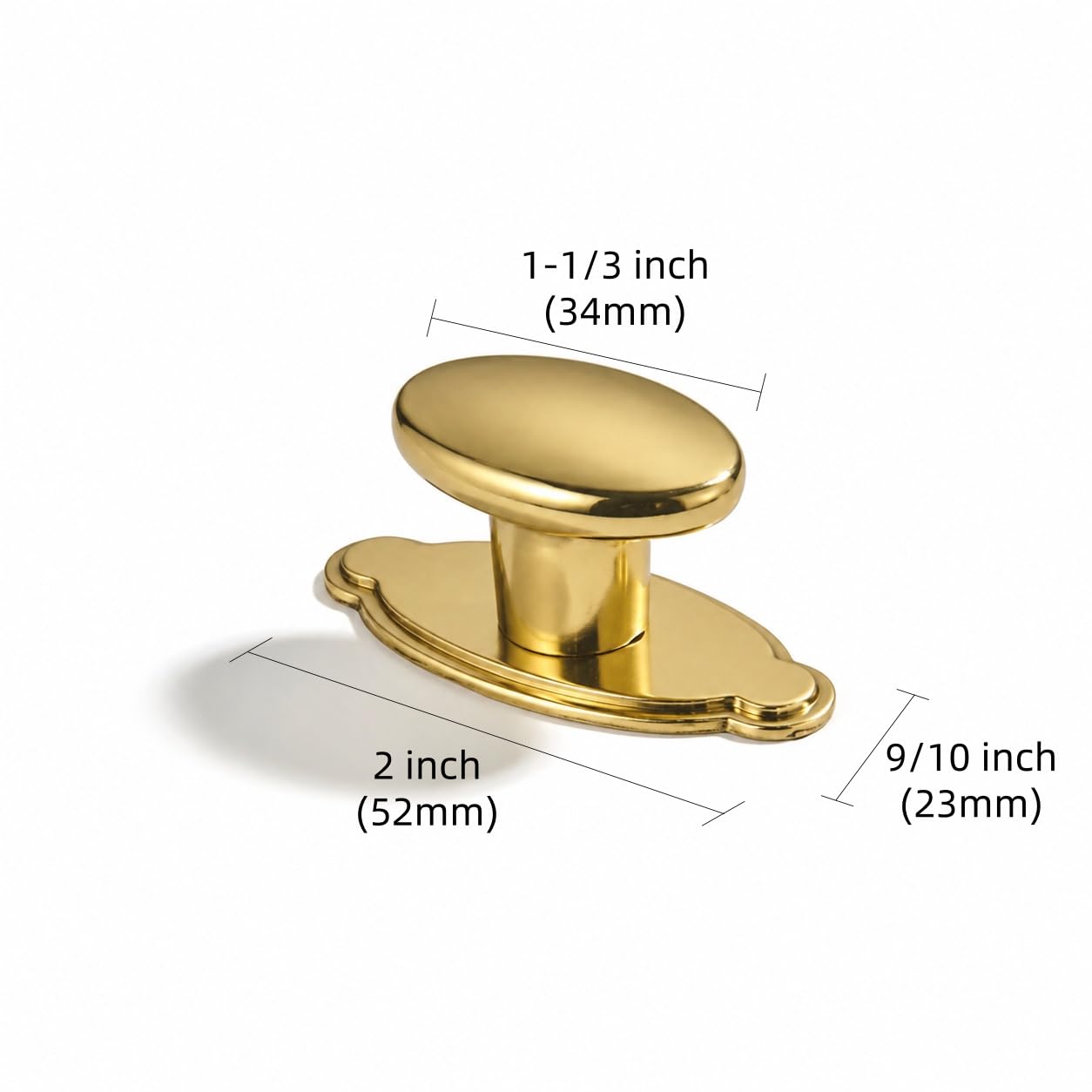 KHTUMEWARE-KH454 Round Knob, Champagne Bronze, 34 mm, 2-Pack in Champagne Bronze — KHTUMEWARE