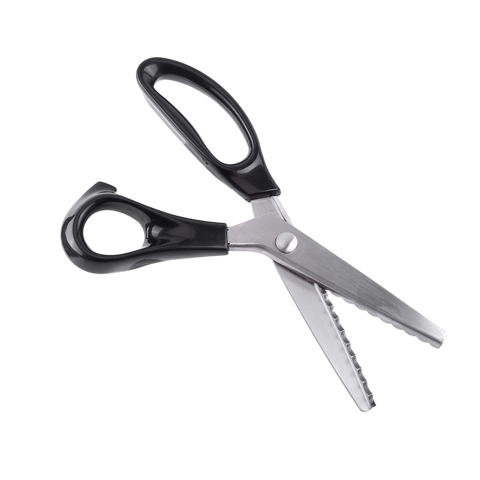 Pinking Scissors, Serrated Cut, Dressmaking, Sewing, Handicrafts, Stainless Steel, Acute, Wavy Teeth (7mm)