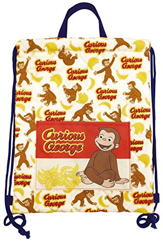 アイプランニング ナップサック おさるのジョージ キルト バナナ アイボリー W31×H39cm K1382A