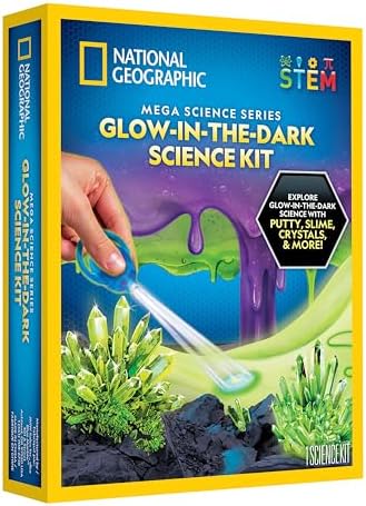 NATIONAL GEOGRAPHIC Mega Science Kit - Glow in The Dark Lab with ...