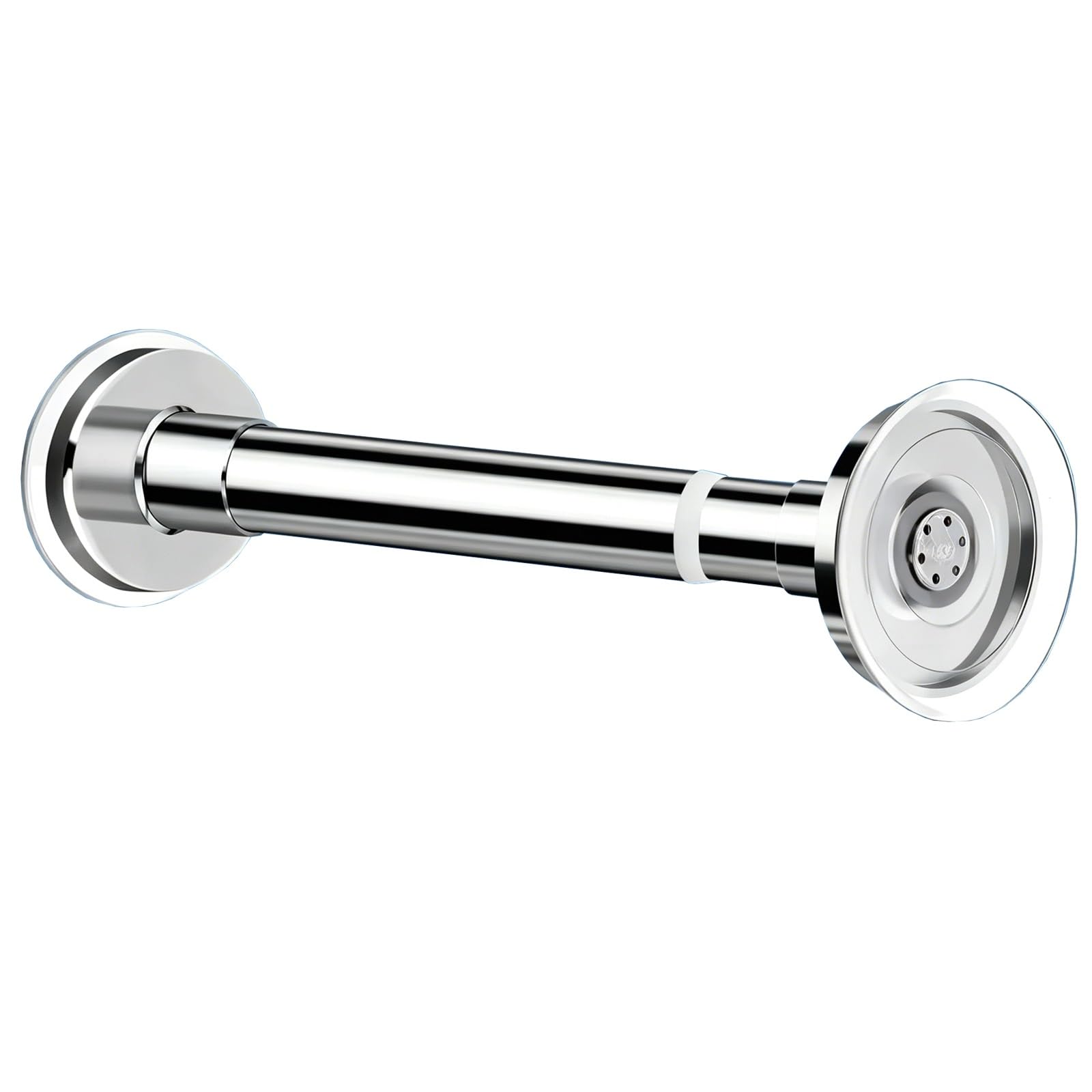 Adjustable Shower Curtain Rod, Stainless Steel Spring Tension Curtain Rod, No Drilling Needed, 24"-161", for Windows Bathrooms Kitchens(60-90cm/24-35in)