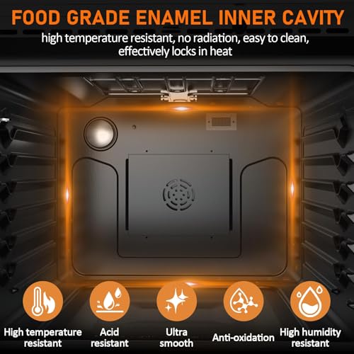 Wall Oven 30 Inch Electric Range, 4.8 Cu.Ft. Built-In Convection Oven with Broil Bake Roast Function, Safety Lock, LED Display, Touch Control, Timer, 3800W, Sliver