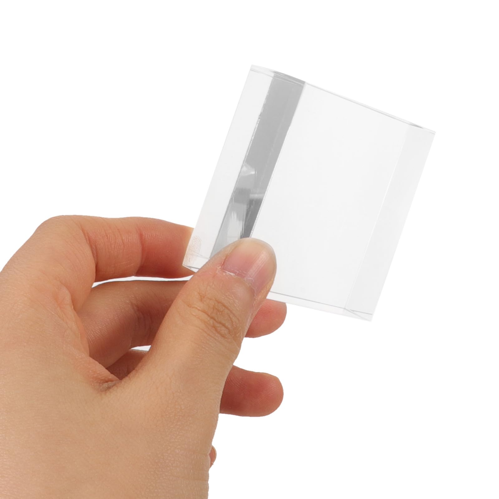 DOITOOL 10 sztuk akrylowych kwadratowych kostek ekspozycyjnych: 2'' X 2'' X 0,8'' Przezroczysty stojak ekspozycyjny na pierścionki, biżuterię, bransoletki, naszyjniki, zegarki,