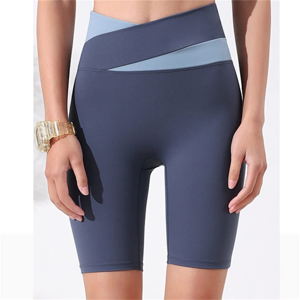 Krótkie legginsy Kolarstwo Damskie spodenki sportowe Odzież sportowa Skinny Joga Push-Up Bezszwowa wysoka talia (kolor: A, rozmiar: Mcode) YangRy