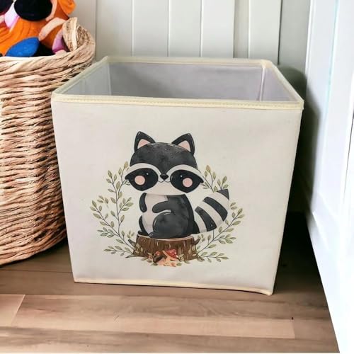 PRENDİ HOME K116 Faltbare Aufbewahrungsbox 30x30x30 cm aus Stoff für Spielzeug, Kleidung und Haushalt – stabile Ordnungsbox ohne Griffe, platzsparend faltbar, ideal fürs Kinderzimmer