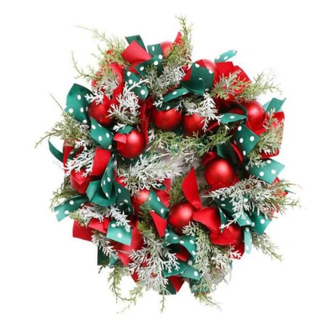 35cm Guirnalda De Navidad Puerta De Navidad Guirnaldas Adornos Decoraciones Hogar Colgando Navidad Feliz Año Nuevo Regalo-B,35cm