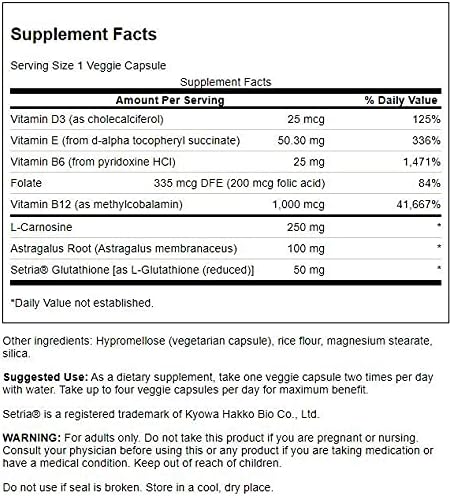 Vista 2 de Swanson Ultra Telomere Advantage - 60 cápsulas vegetales (4 unidades)