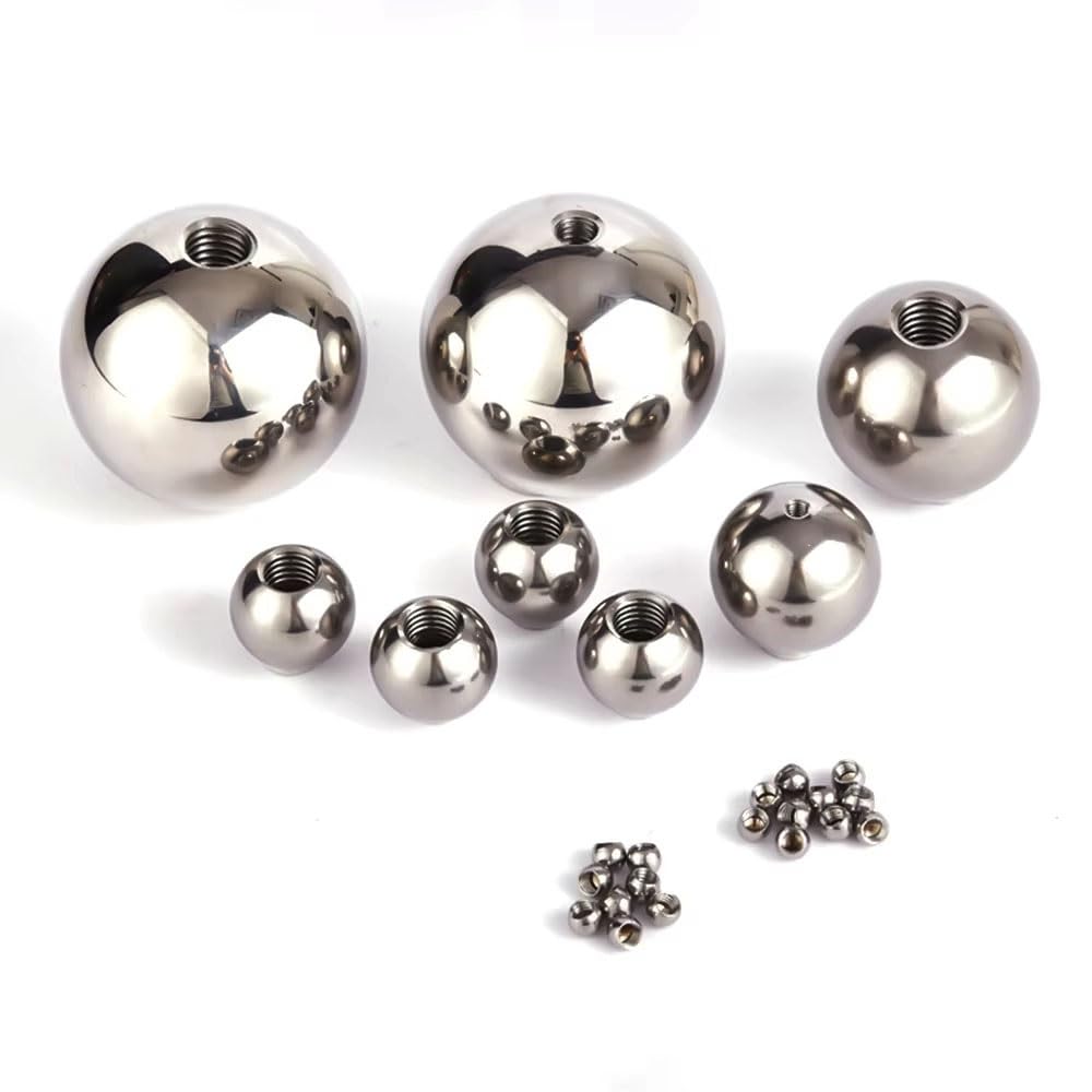 Vite a ricircolo di sfere con dado singolo, filettatura femmina M6 con sfera a mezzo foro filettata SUS 304 1 pcs(OD 40mm)