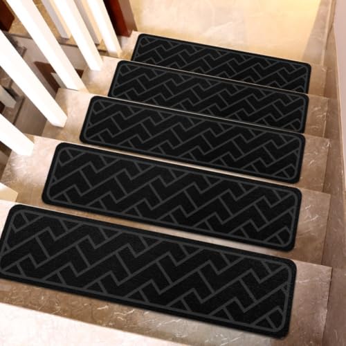 Tapis d'escalier antidérapants marron pour protéger chiens et chats des chutes
