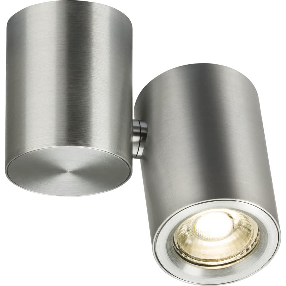 Knightsbridge Brushed Chrome Dee Single Surface Adjustable Spotlight