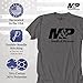 Smith & Wesson M&P Men’s T-Shirt, Official Shirt, Large, Nickel Heather
