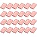 24 Pezzi Scatole Regalo per Gioielli, Scatoline Piccole per Gioielli, Portagioie Cartone con Inserto in Velluto per Collane, Bracciali, Anelli e Orecchini (Rosa)
