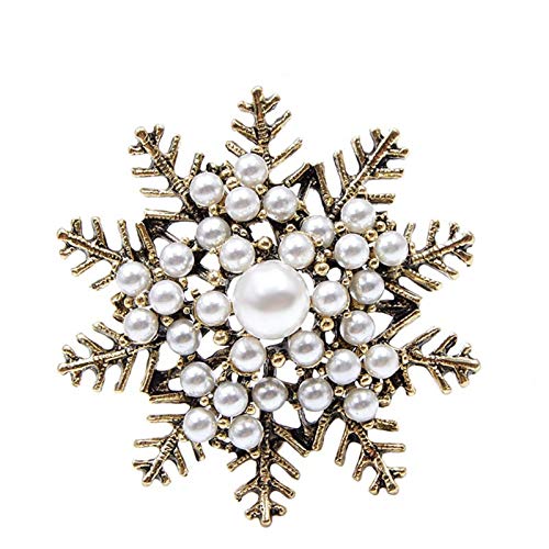 Broches pour femmes flocon de neige rétro pour accessoiriser un grand mariage