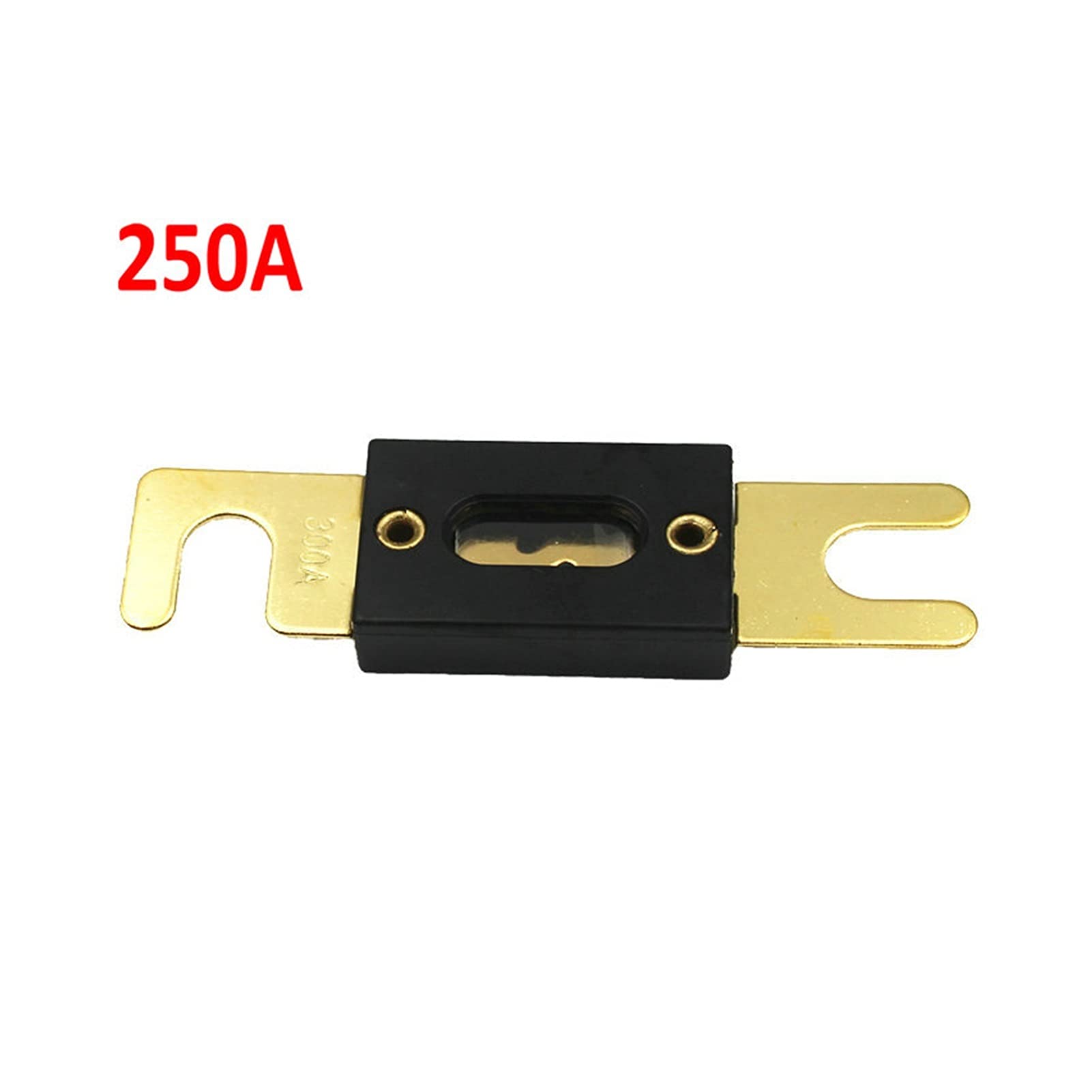 Sicherungen 1 Stück 60A-300A ANL-Anschraubsicherung Gabelbolzen-Schmelzsicherung Autosicherung Flachsicherung Glodplattierter Auto-Sound-Versicherungsfilm 81,2-mm-Sicherungen ( Color : One Size , Size