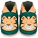 Juicy Bumbles Chaussures Bébé - Chaussons Bébé Cuir Souple - Tigre Joyeux 12-18 Mois