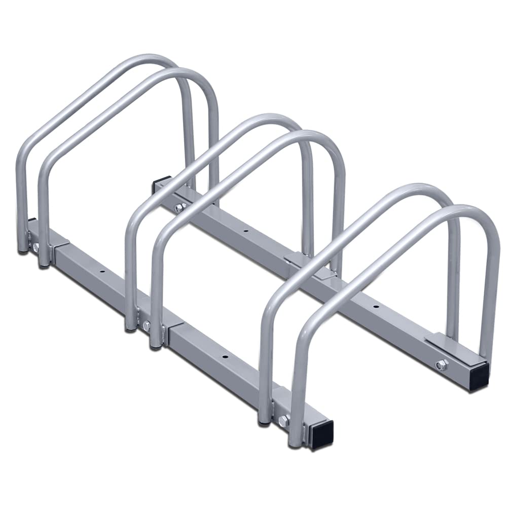 Sonnewelt Supporto per bicicletta in metallo, per bicicletta, montaggio a parete, per diversi modelli per 3 biciclette, 1 pezzo