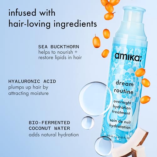Masque capillaire hydratant de nuit amika Dream routine sans silicone