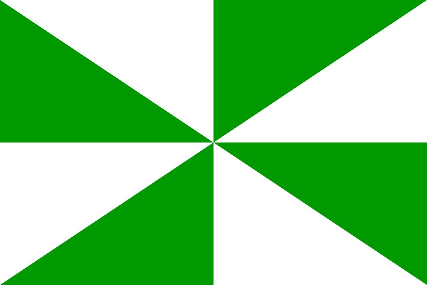 Drapeau Large 23Flag diagonal Gyronny 8 VW pour mât extérieur