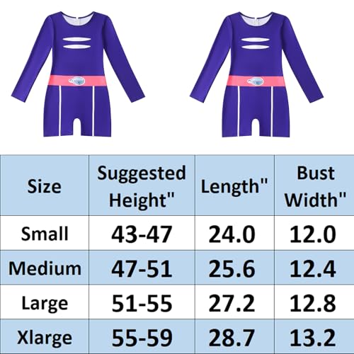 Kokocloth Roupa de líder de torcida para meninas, zumbis, roupa de uma peça azul para líder de torci