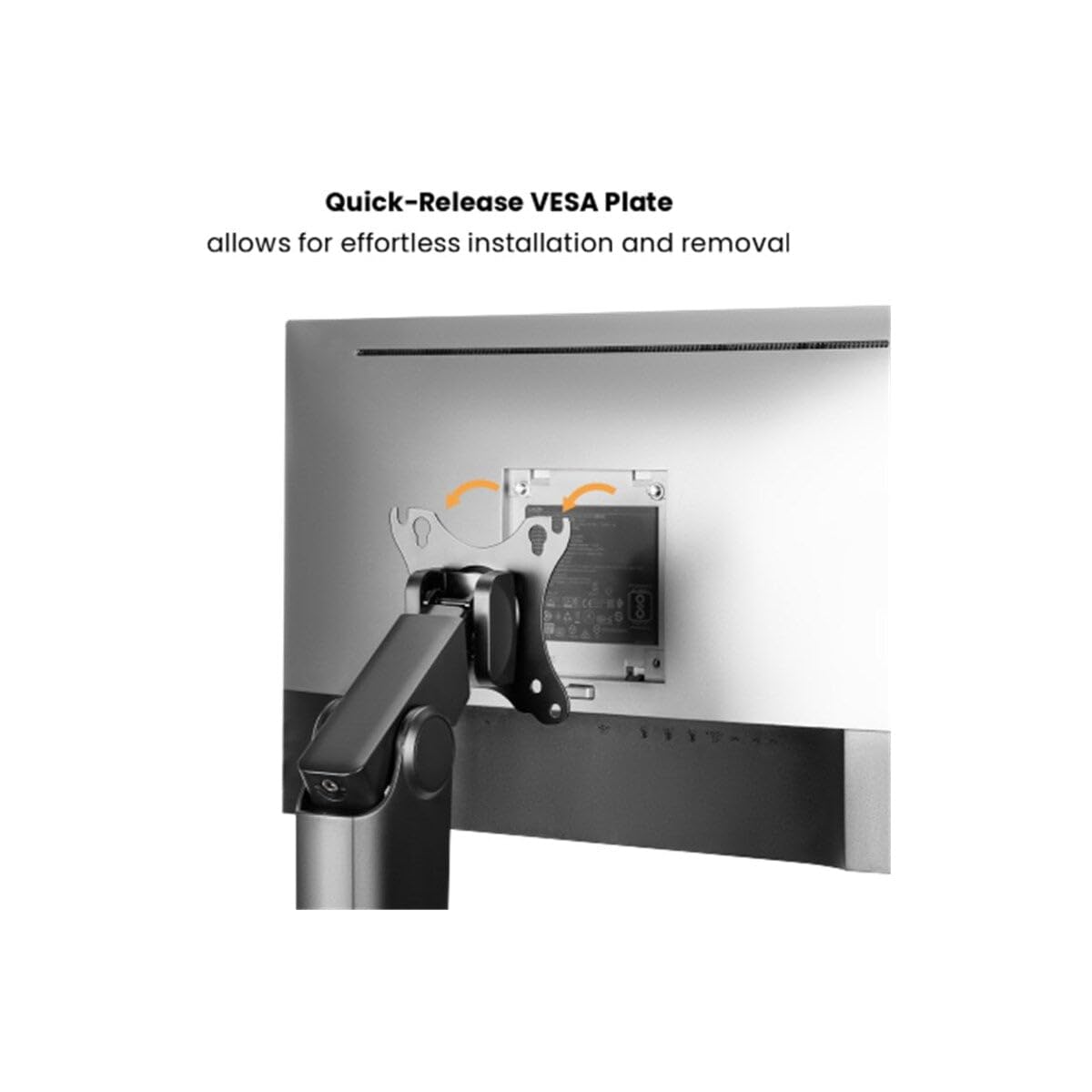 goobay Supporto Monitor Autoportante 17-32 Pollici con Molla a Gas Fino a 8 kg VESA 100x100 Regolabile in Altezza Inclinabile - Basic - 70821