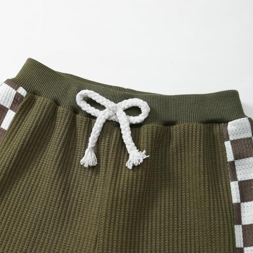 Image of Kid Toddler Boy Clothes Color Block Sweatshirt and Casual Pants 2Pcs Boys Fall Winter Outfits 1-5T