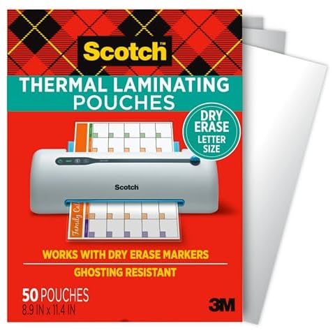 Scotch Thermal Laminating Pouches, 50-Pack Cover