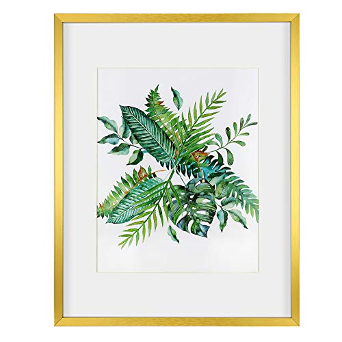 ONE WALL Fotorahmen aus Aluminium, einwandig, goldfarben 11x14 inch