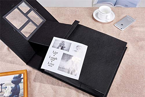 Lanpn Photo Album 4x6 1000 Photos, Extra Large Capacity Leather Cover Picture Photo Albums Holds 1000 Pockets Horizontal and Vertical 4x6 Pictures with Black Pages for Family Wedding Blue