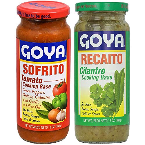 Goya Recaito & Goya Sofrito Cooking Base 2 - 12 Oz Jars